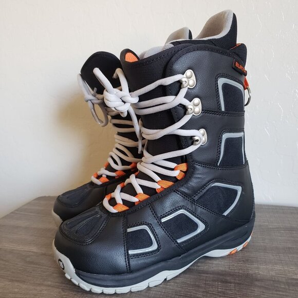 Burton Fader Matrix 2 Lace Snowboarding Boots Black/Grey/Orange Size Men's 8 - Picture 12 of 12